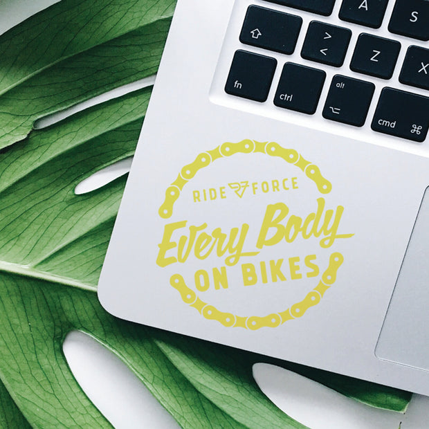 Every BODY on Bikes Sticker